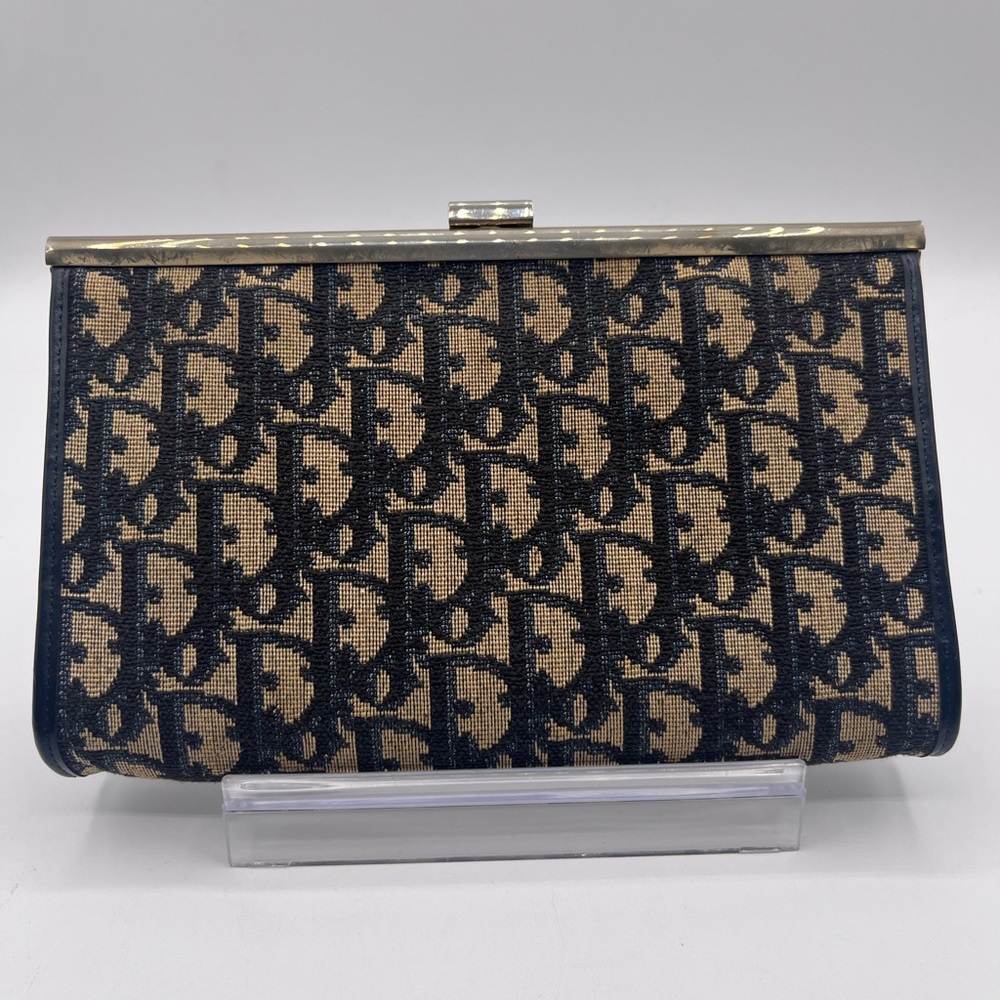 Dior Black and Tan Women's  Fabric Clutch